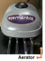 An air pump with four outlets to oxygenate water in the fish tank