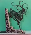 Celtic Deer and Vines Bookend