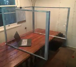 Indoor Lab BarrierThis barrier will allow for students to return to lab safely