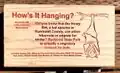 Informational sign displayed near Bat Bnb