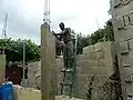 Chiseling down column