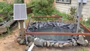 CCAT Small Pond RevitalizationA small pond with a solar aerator at CCAT