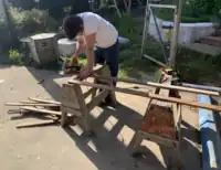 Image 18. Cut Fence panels to the appropriate length.