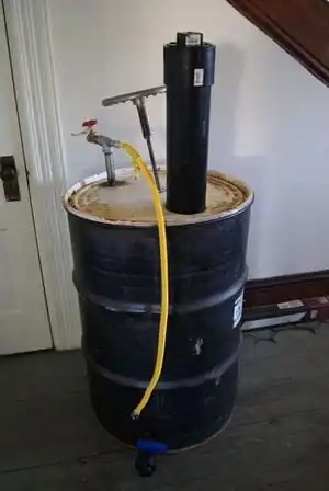 Backyard BiodigesterA biodigester converting organic waste to a fuel source