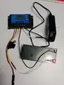 Electrical components wired to charge controller