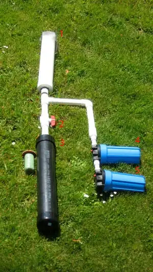 Waterpod Rainwater FilteringSee 2) Ball Valve 3) First Flush