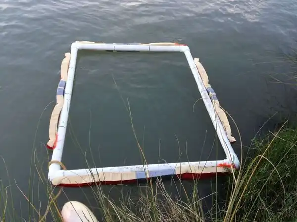 Complete PVC frame at the Mad River