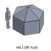 Mini Tall Hexayurt