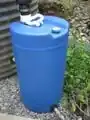 Fig 2: 15 gallon tank with hose bib attachment at bottom