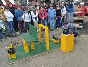 Human powered blenderTwo person human powered blender device