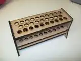 Lasercut test tubes rack