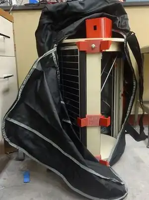 Fig 6: 3D printer in a Duffel bag