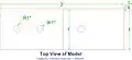 AutoCAD of Top View of Model
