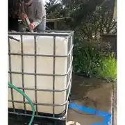 We used a stick to push out the small amount of sand left after the cleaning.