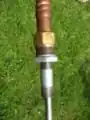 Stake-copper piping interface