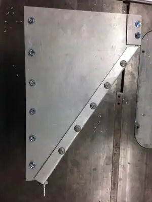 Figure 4: Assembled gutter attachment (Photo by Annie Roberts)