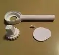 All four parts to build the ratchet