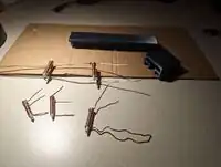 The first functional version of the Mag Lev prototype.