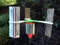 wind Modified Vertical Axis Wind Turbine (1/4" Motor Shaft)