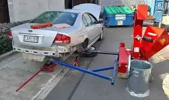 Wood gasification in catastrophes: Electricity production from light duty vehicles