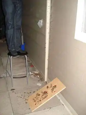 Test just as water began to fall