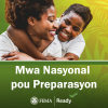 Yon manman bay pitit gason l yon woulib piggy back. Mwa Nasyonal Preparasyon